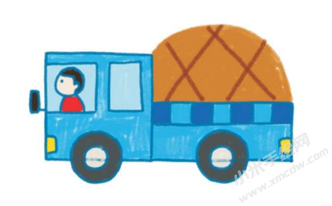 卡車幼兒簡筆畫分步畫法圖示06.jpg