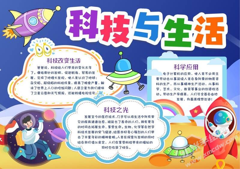 科技與生活手抄報(bào)內(nèi)容模板有字版.jpg