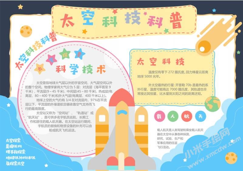 太空科技科普手抄報內容模板有字版.jpg