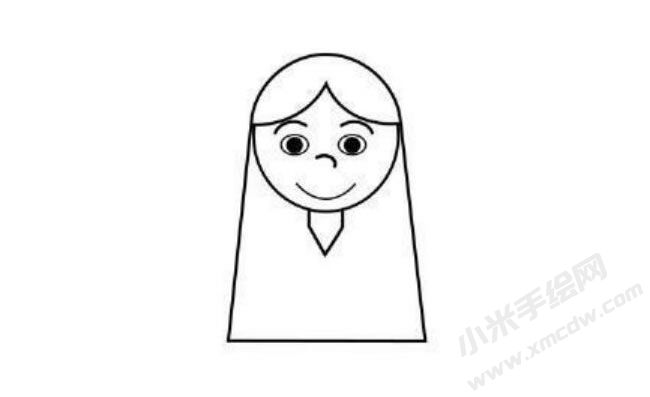 印第安女孩簡(jiǎn)筆畫分步繪制圖示02.jpg