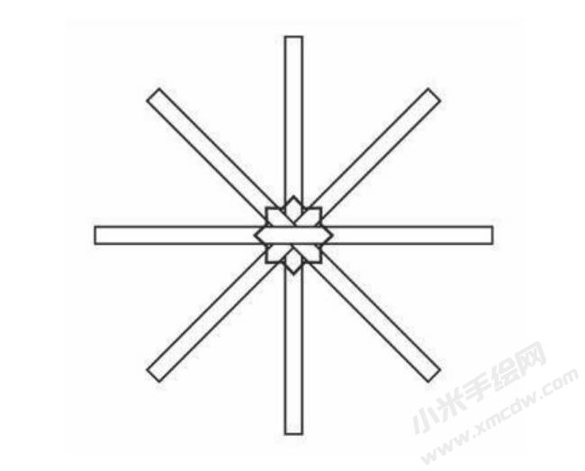 雪花幼兒簡(jiǎn)筆畫分步繪制圖示02.jpg