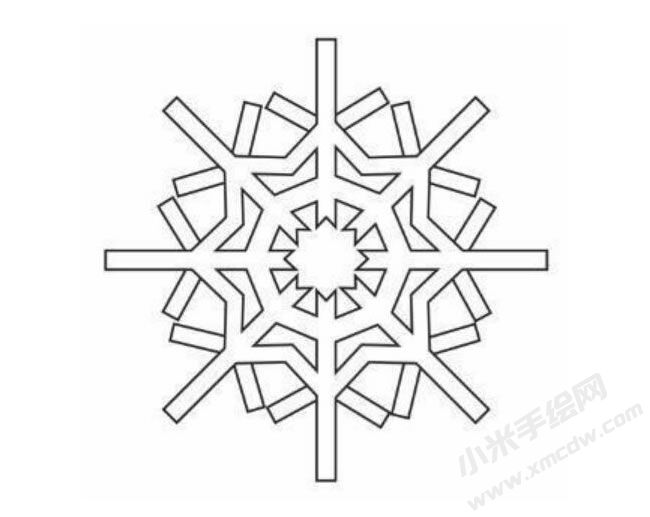 雪花幼兒簡(jiǎn)筆畫分步繪制圖示04.jpg