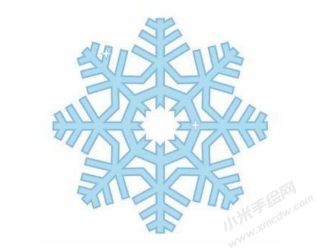 雪花幼兒簡(jiǎn)筆畫分步繪制圖示06.jpg