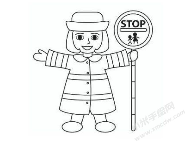 巡警簡(jiǎn)筆畫(huà)分步繪制圖示05.jpg