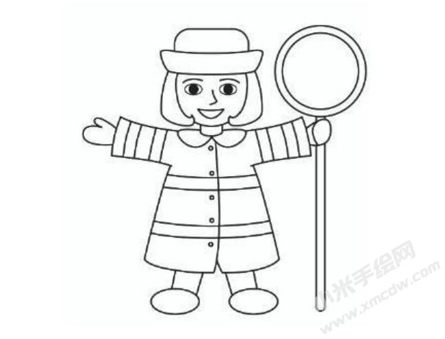 巡警簡(jiǎn)筆畫(huà)分步繪制圖示04.jpg
