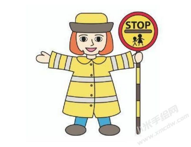 巡警簡(jiǎn)筆畫(huà)分步繪制圖示06.jpg