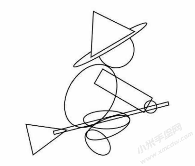 巫婆簡(jiǎn)筆畫(huà)分步繪制圖示03.jpg