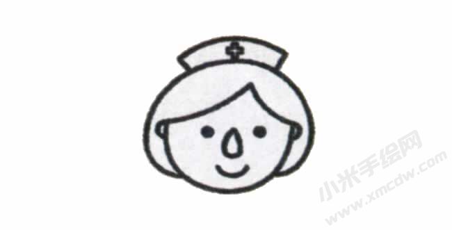 護(hù)士簡筆畫繪制步驟圖示02.jpg