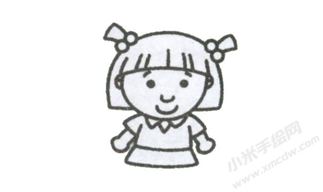 簡筆畫女孩畫法步驟圖示04.jpg