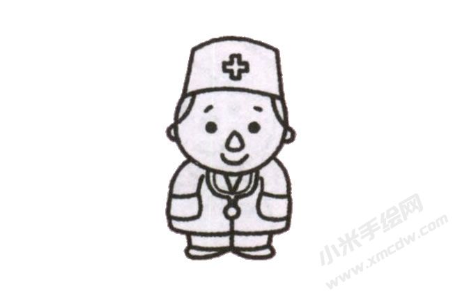 簡(jiǎn)筆畫醫(yī)生畫法步驟圖示05.jpg