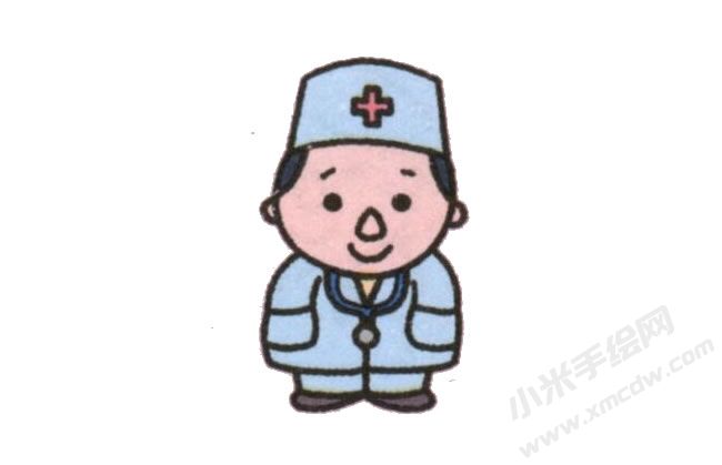 簡(jiǎn)筆畫醫(yī)生畫法步驟圖示06.jpg