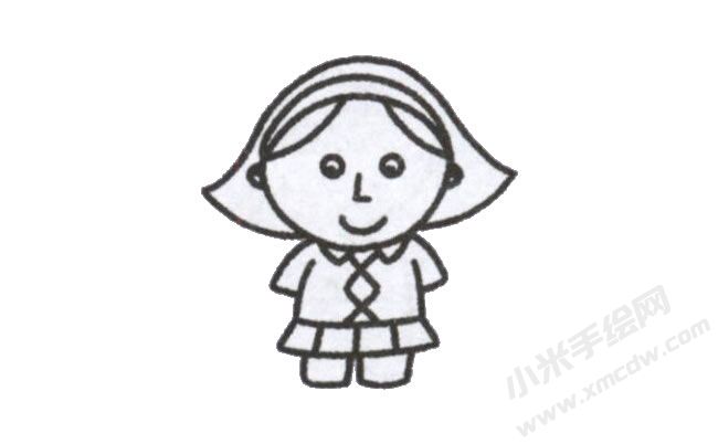 簡(jiǎn)筆畫(huà)媽媽畫(huà)法步驟圖示04.jpg