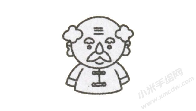 簡(jiǎn)筆畫(huà)爺爺畫(huà)法步驟圖示02.jpg