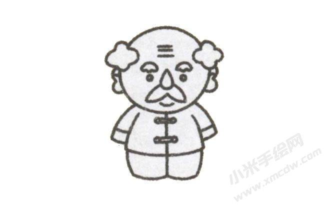簡(jiǎn)筆畫(huà)爺爺畫(huà)法步驟圖示03.jpg