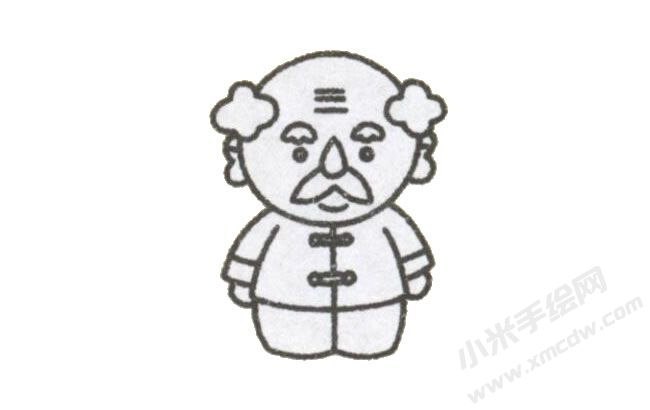 簡(jiǎn)筆畫(huà)爺爺畫(huà)法步驟圖示04.jpg