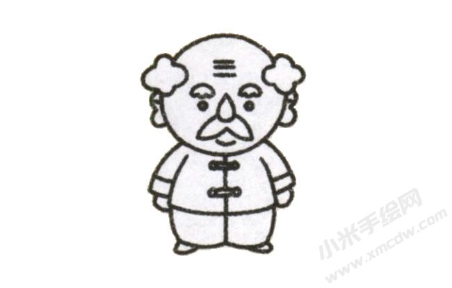 簡(jiǎn)筆畫(huà)爺爺畫(huà)法步驟圖示05.jpg