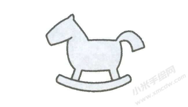木馬簡(jiǎn)筆畫(huà)繪制步驟圖示02.jpg
