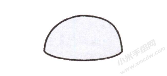 簡筆畫漢堡包畫法步驟圖示01.jpg