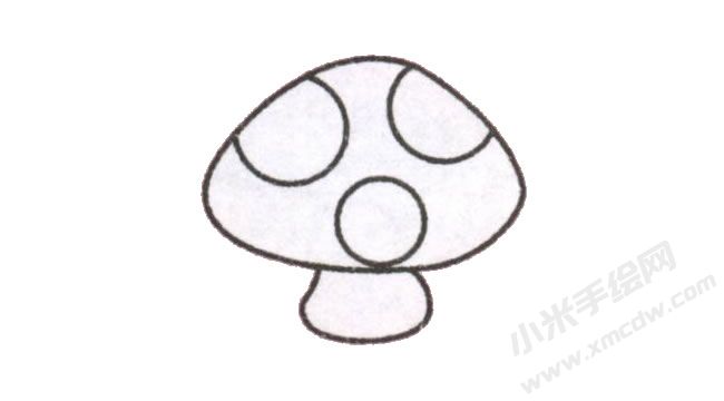 蘑菇幼兒簡(jiǎn)筆畫(huà)繪制步驟圖示05.jpg