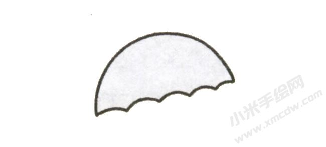 雨傘幼兒簡筆畫繪制步驟圖示02.jpg