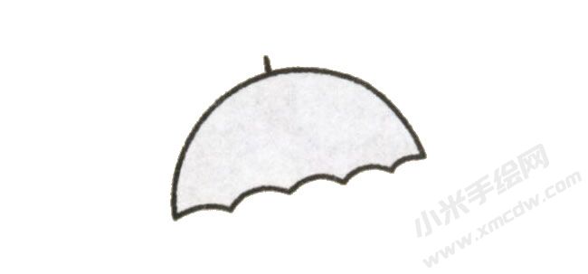 雨傘幼兒簡筆畫繪制步驟圖示03.jpg