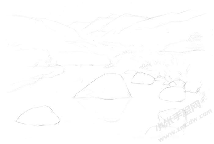 山川素描畫(huà)法步驟圖示01.jpg