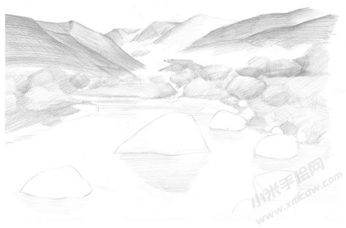 山川素描畫(huà)法步驟圖示03.jpg