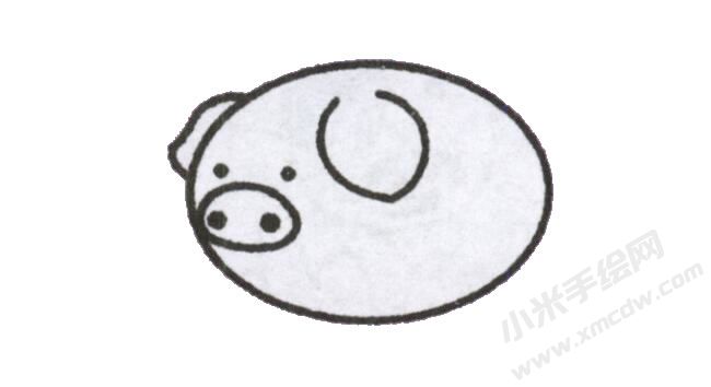 小豬幼兒簡(jiǎn)筆畫(huà)繪制步驟圖示03.jpg