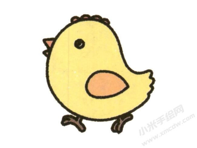 小雞幼兒簡(jiǎn)筆畫(huà)繪制步驟圖示06.jpg
