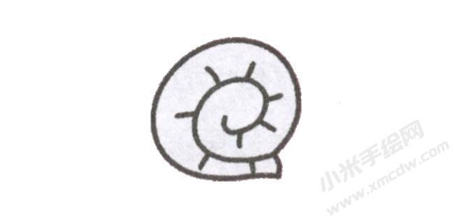 簡(jiǎn)筆畫蝸牛畫法步驟圖示02.jpg