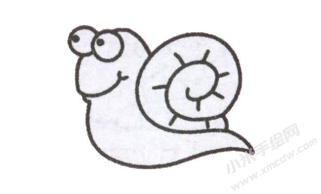 簡(jiǎn)筆畫蝸牛畫法步驟圖示04.jpg
