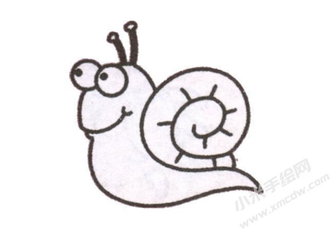簡(jiǎn)筆畫蝸牛畫法步驟圖示05.jpg