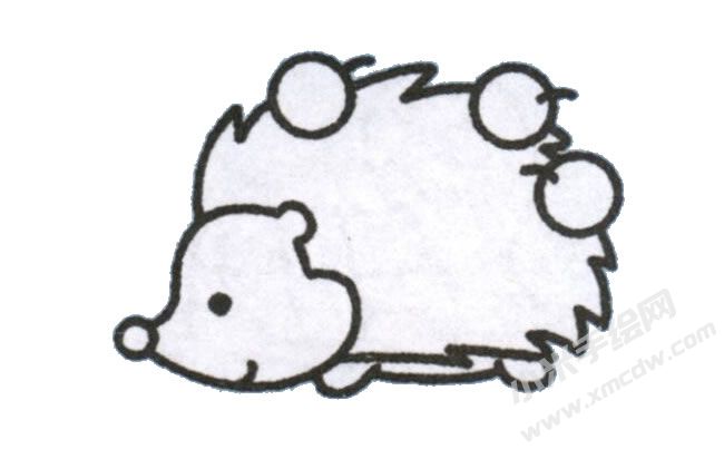 刺猬幼兒簡(jiǎn)筆畫手繪步驟圖示05.jpg