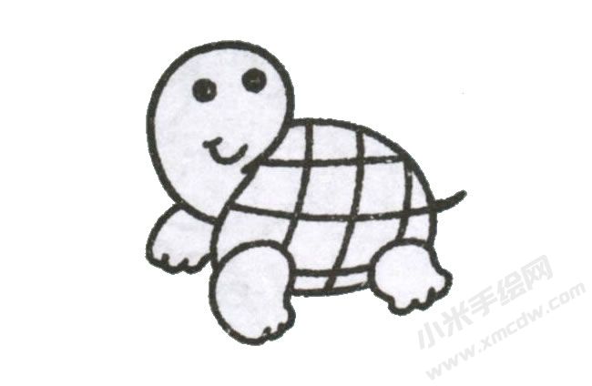 一步一筆簡(jiǎn)筆畫(huà)烏龜步驟05.jpg