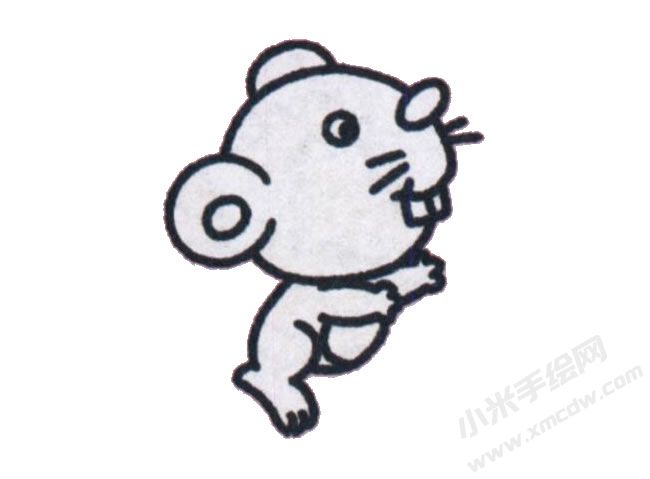 一步一筆簡筆畫老鼠步驟圖示03.jpg