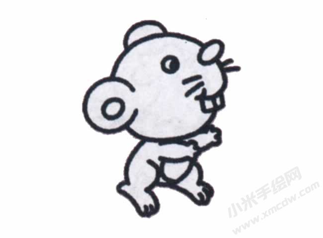 一步一筆簡筆畫老鼠步驟圖示04.jpg