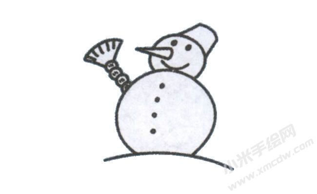 雪人幼兒簡筆畫手繪步驟圖示05.jpg