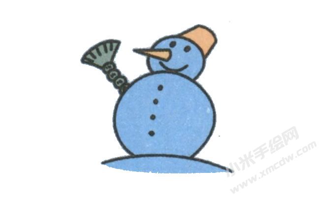 雪人幼兒簡筆畫手繪步驟圖示06.jpg