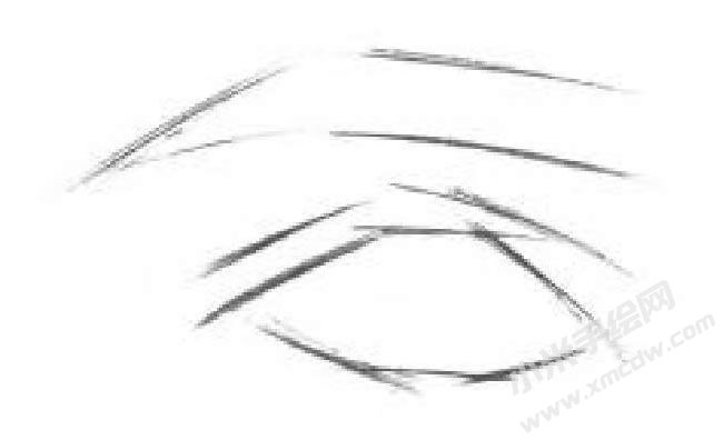 眉毛和眼睛的素描畫(huà)法步驟圖示01.jpg