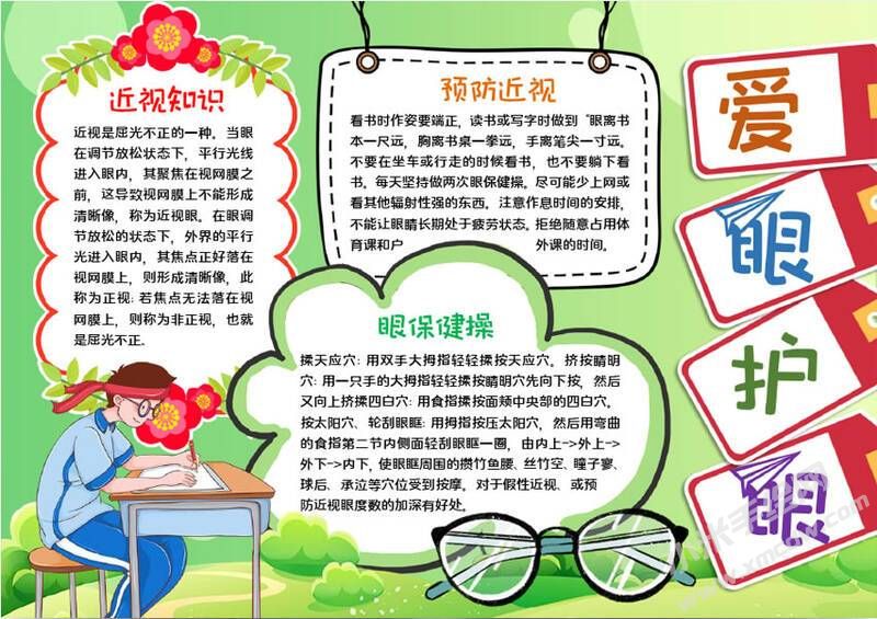 愛眼護(hù)眼手抄報內(nèi)容模板有字版.jpg