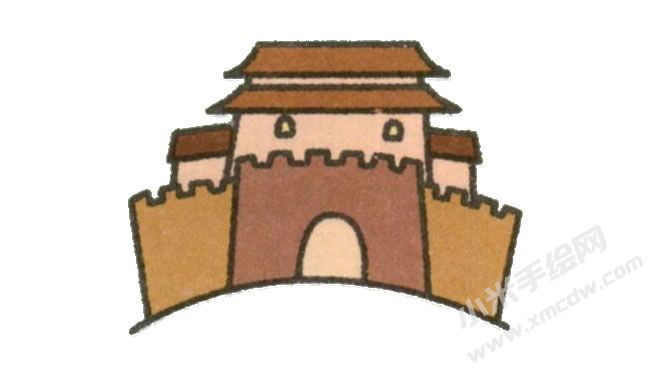 城樓簡筆畫繪制步驟圖示06.jpg