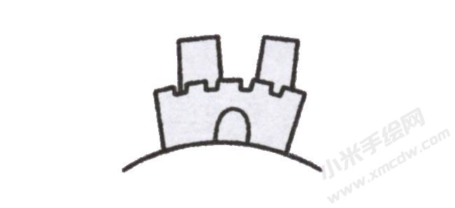 簡(jiǎn)筆畫(huà)城堡畫(huà)法步驟圖示02.jpg