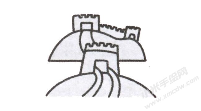 長(zhǎng)城簡(jiǎn)筆畫(huà)繪制步驟圖示04.jpg