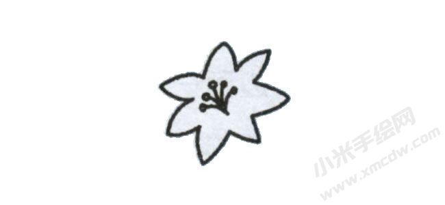 簡(jiǎn)筆畫百合花畫法步驟圖示02.jpg