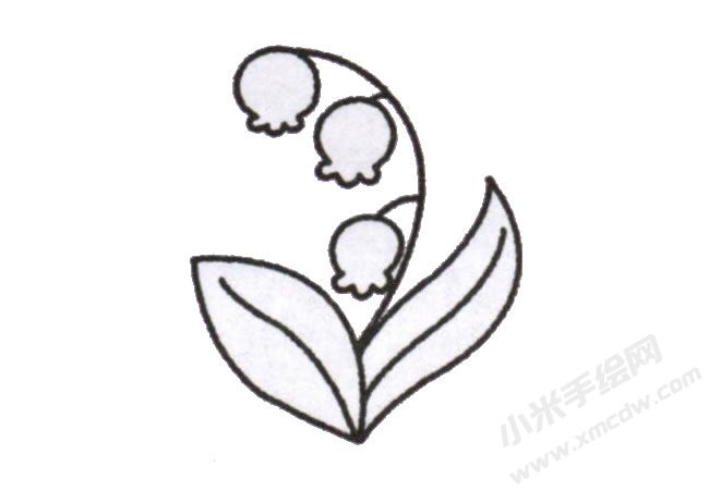 鈴蘭花簡(jiǎn)筆畫繪制步驟圖示05.jpg