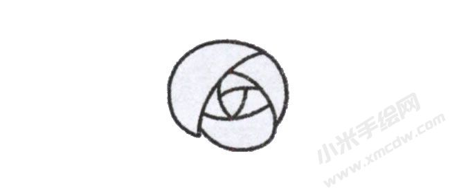 一步一筆簡筆畫玫瑰花步驟圖示01.jpg