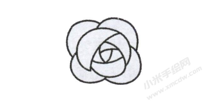 一步一筆簡筆畫玫瑰花步驟圖示02.jpg