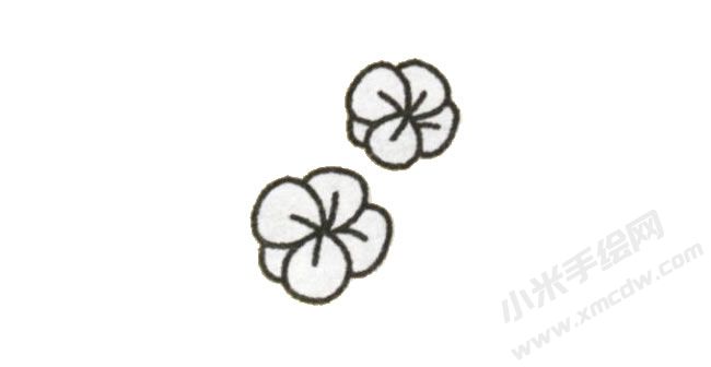 簡筆畫梅花畫法步驟圖示02.jpg