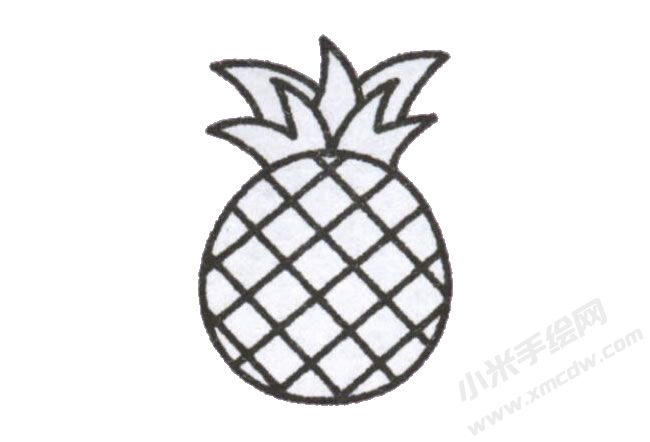 菠蘿幼兒簡筆畫步驟圖示04.jpg