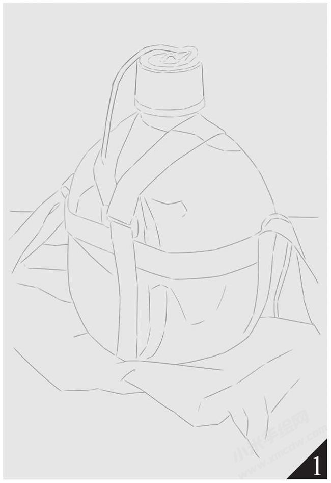 金屬水壺素描畫法步驟圖示01.jpg